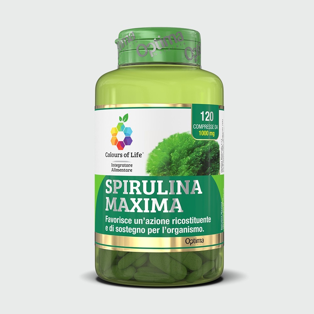 Image of Spirulina Maxima Optima 120 Compresse