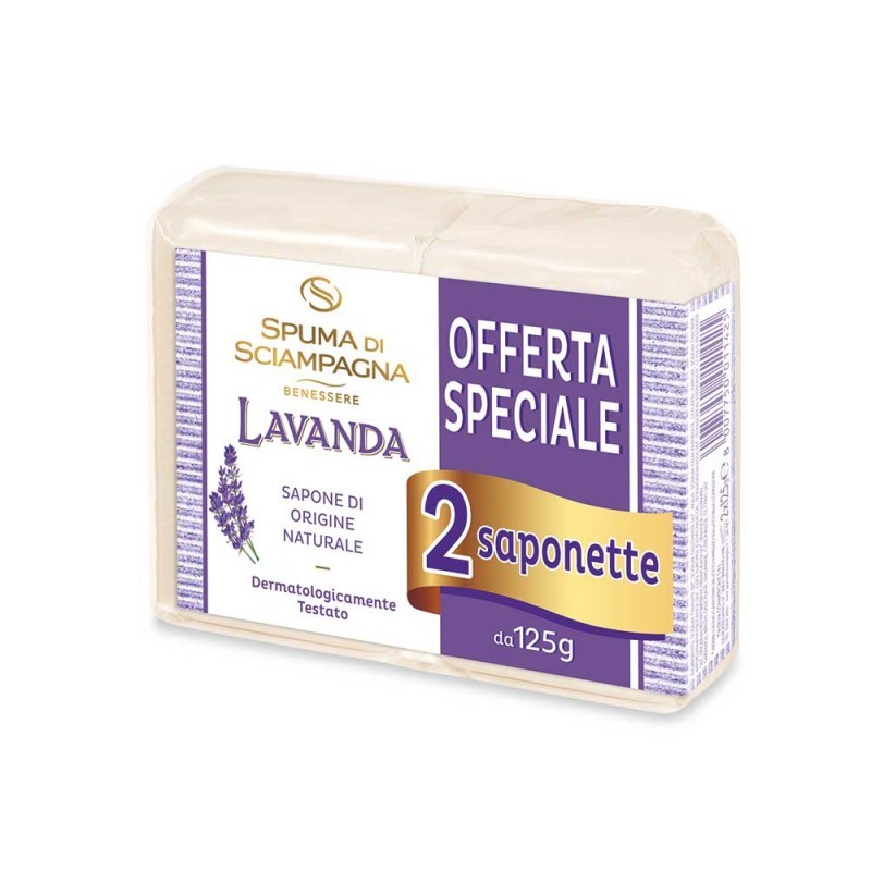 Image of Saponetta Lavanda Spuma Di Sciampagna 2x125g