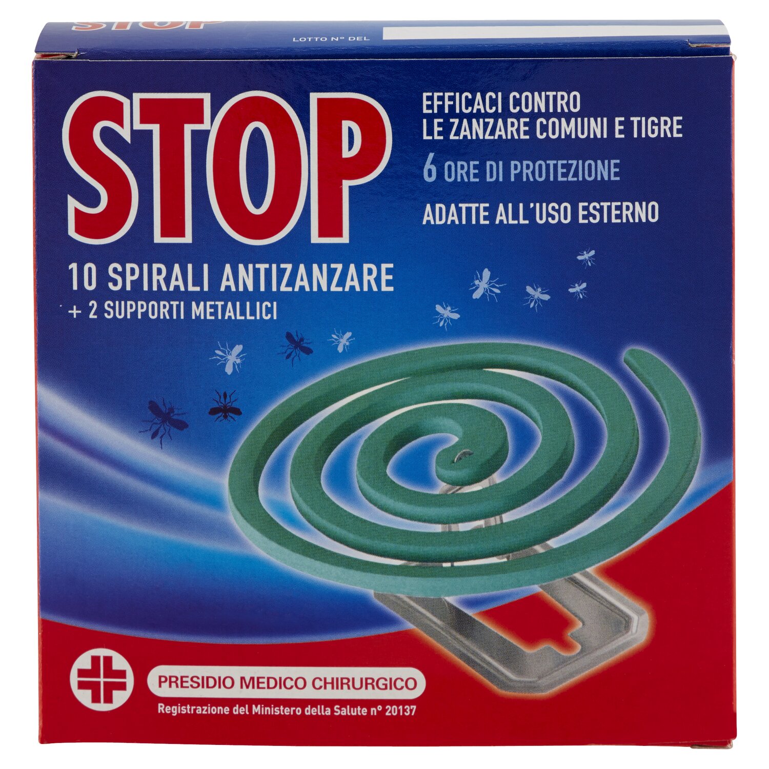 Image of Spirali Antizanzare STOP 24 Pezzi + 2 Supporti