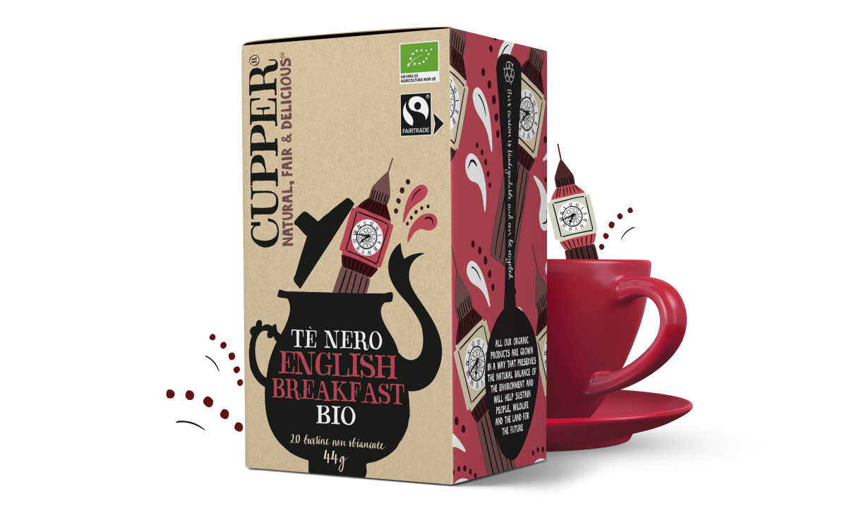 

Té Nero English Breakfast BIO Cupper 20 Filtri