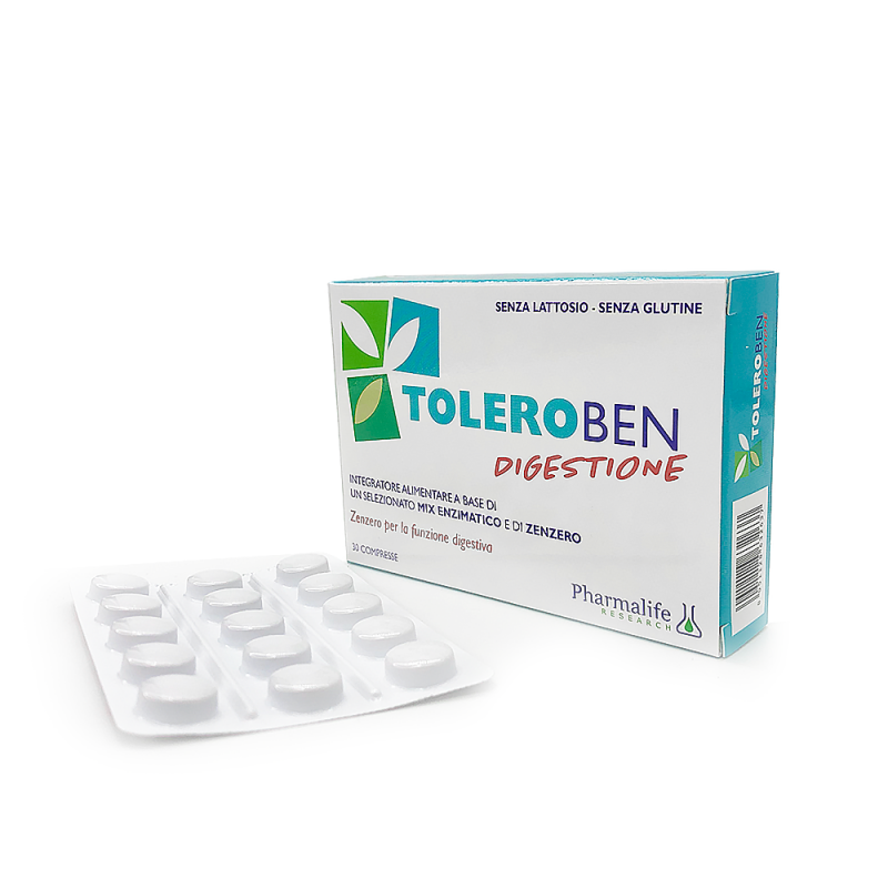 Image of Toleroben Digestione Pharmalife 30 Compresse033