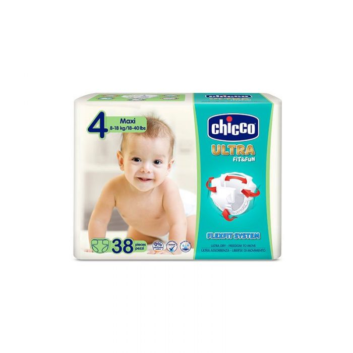 

Ultra Fit&Fun Maxi Chicco Taglia 4 (7-18Kg) 38 Pannolini