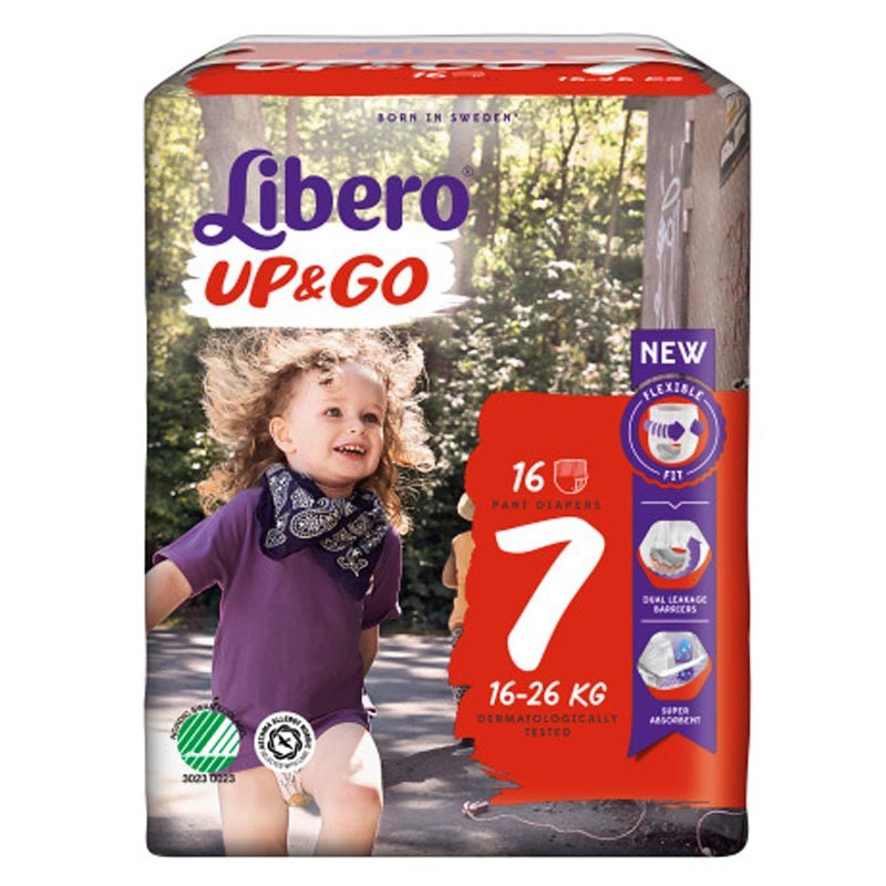 Up&Go Libero(R) 16 Pannolini Per Bambini Taglia 7 16-26Kg