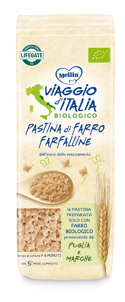 

Farfalline di Farro Viaggio d'Italia Mellin 320g