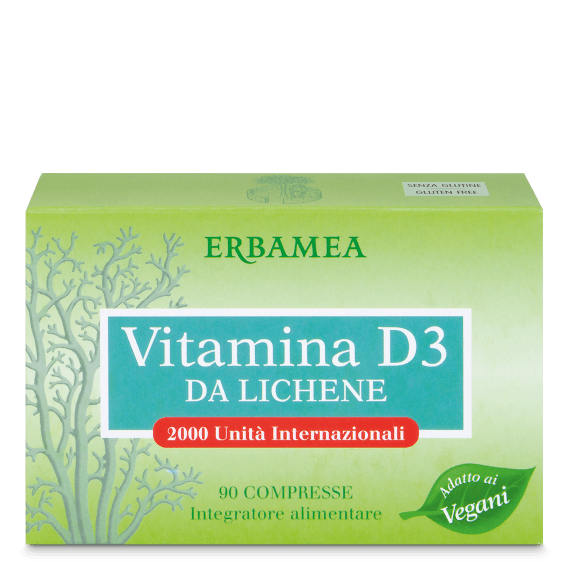 Image of Vitamina D3 Da Lichene Erbamea 90 Compresse033