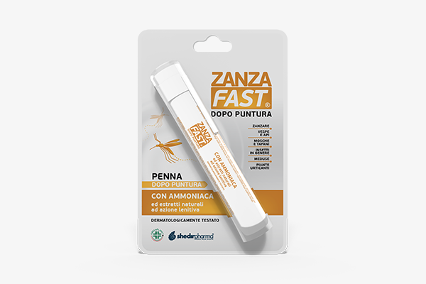 

ZanzaFast® Dopo Puntura ShedirPharma® 1 Penna Con Ammoniaca 12ml