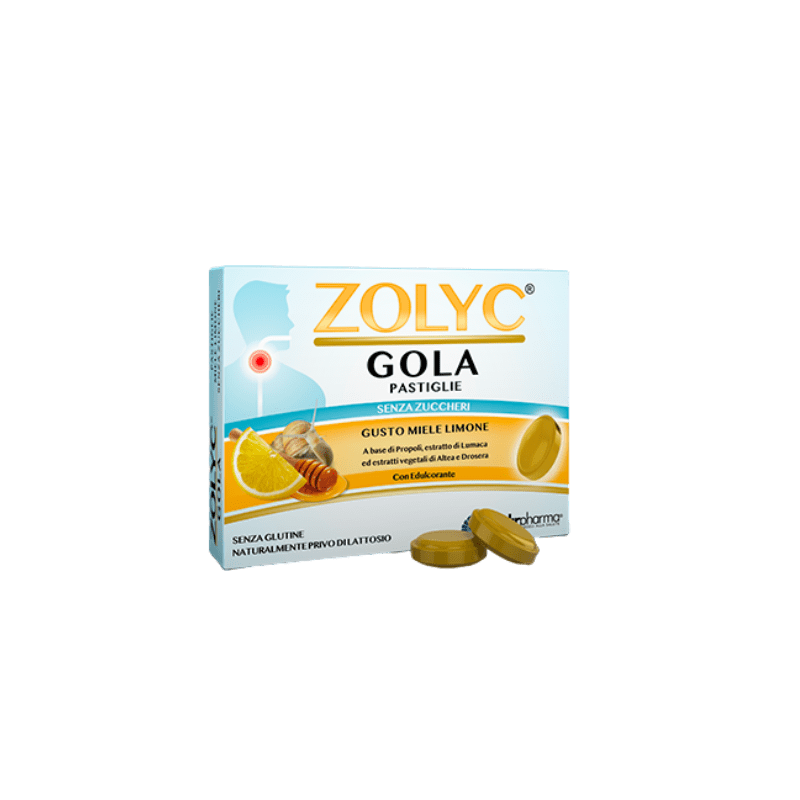 Image of Zolyc Gola Miele Limone Shedir Pharma 36 Pastiglie Senza Zucchero033