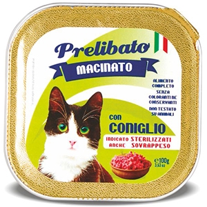 Image of Prelibato Macinato Coniglio per Gatti Sterilizzati o in Sovrappeso - 100GR