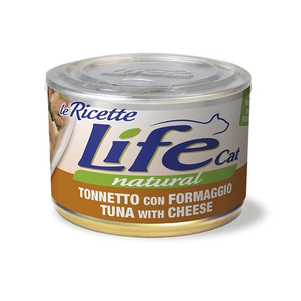 Image of Life Cat Le Ricette Tonnetto con Formaggio e Spinaci - 150GR033