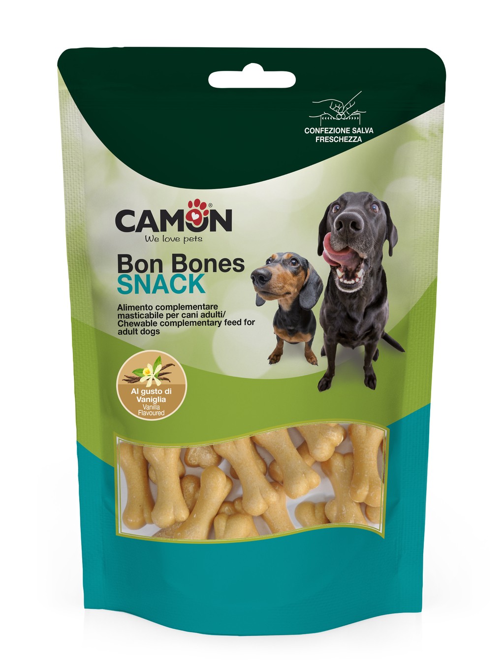 Image of Snack Bon Bones al Gusto di Vaniglia - 120GR