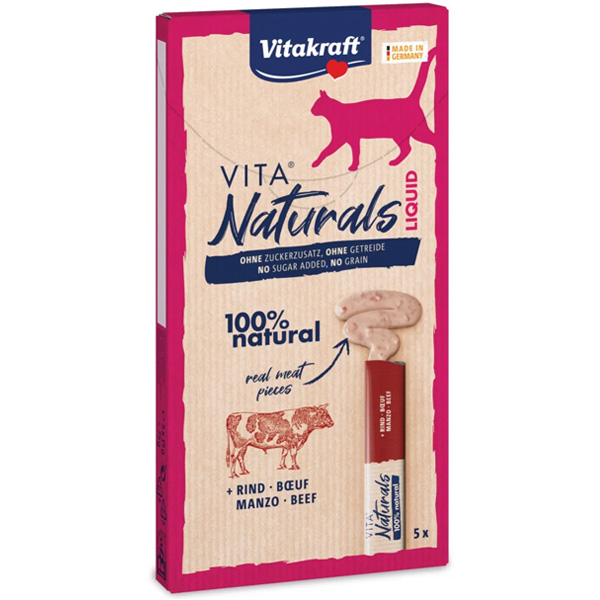 Image of Vita Naturals Cat Liquid Snack Manzo e Pollo - Confezione