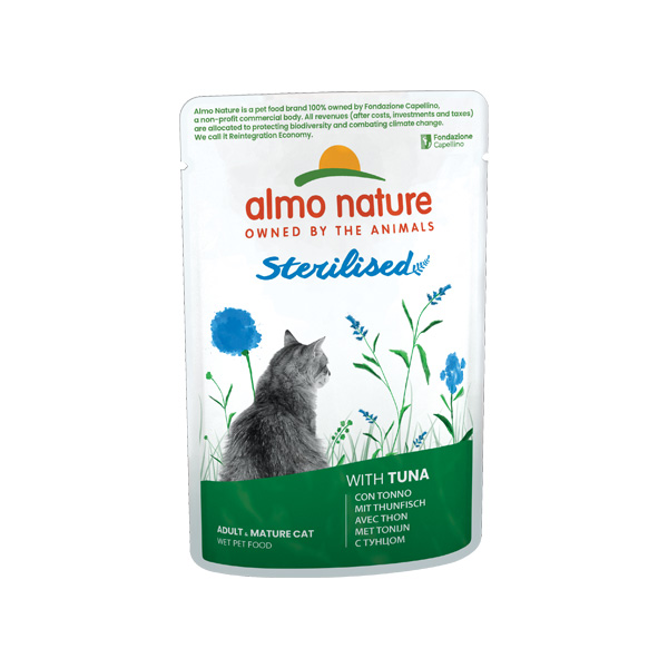 Image of Almo Nature Cat Sterilised con Tonno - 70GR