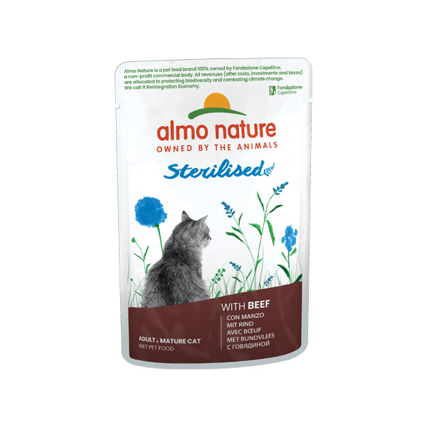 Image of Almo Nature Cat Sterilised con Manzo - 70GR