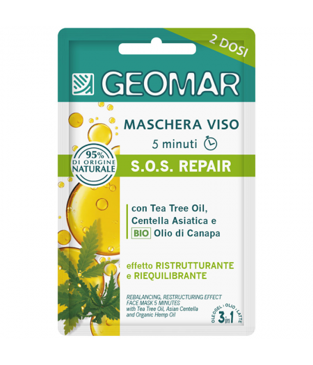 Image of Maschera Viso S.O.S. Repair GEOMAR 15ml033