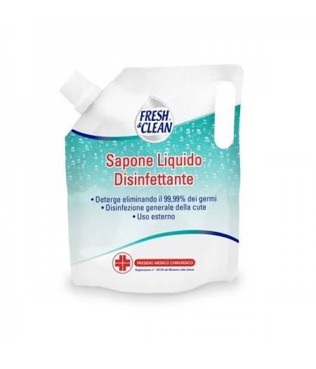 Image of Sapone Liquido Disinfettante Ecoricarica FRESH & CLEAN 750ml