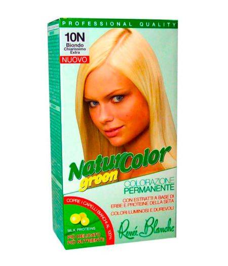 Natur Green Color 10N Biondo Chiarissimo Renée Blanche 1 Kit