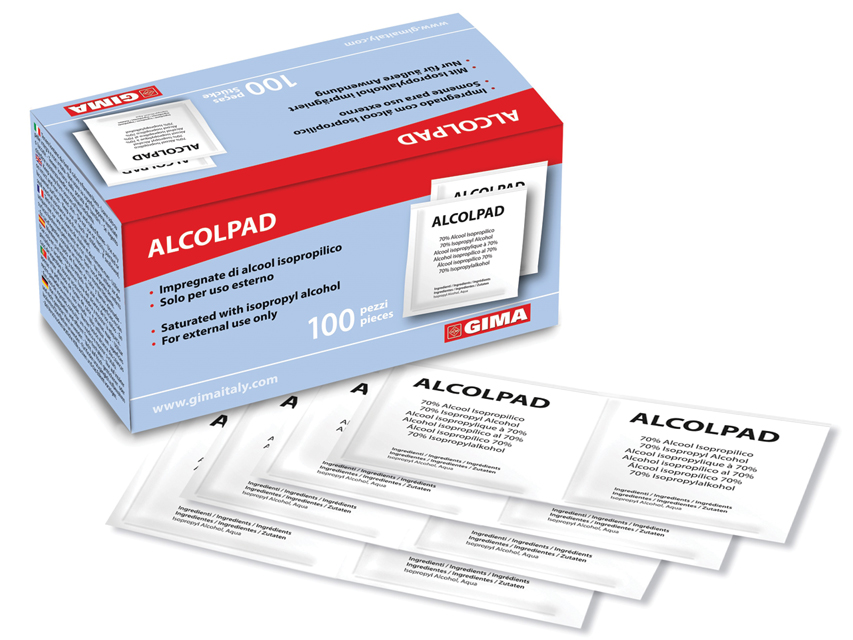 Image of ALCOMED ALCOHOL PADS 100X100PA033