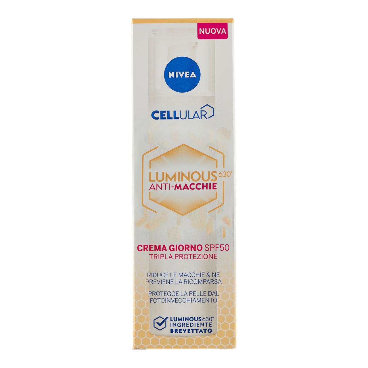 Image of Nivea Cellular Luminous 630 Crema Viso Anti-Macchie Crema Giorno FP50 Tripla Protezione 40 ml033