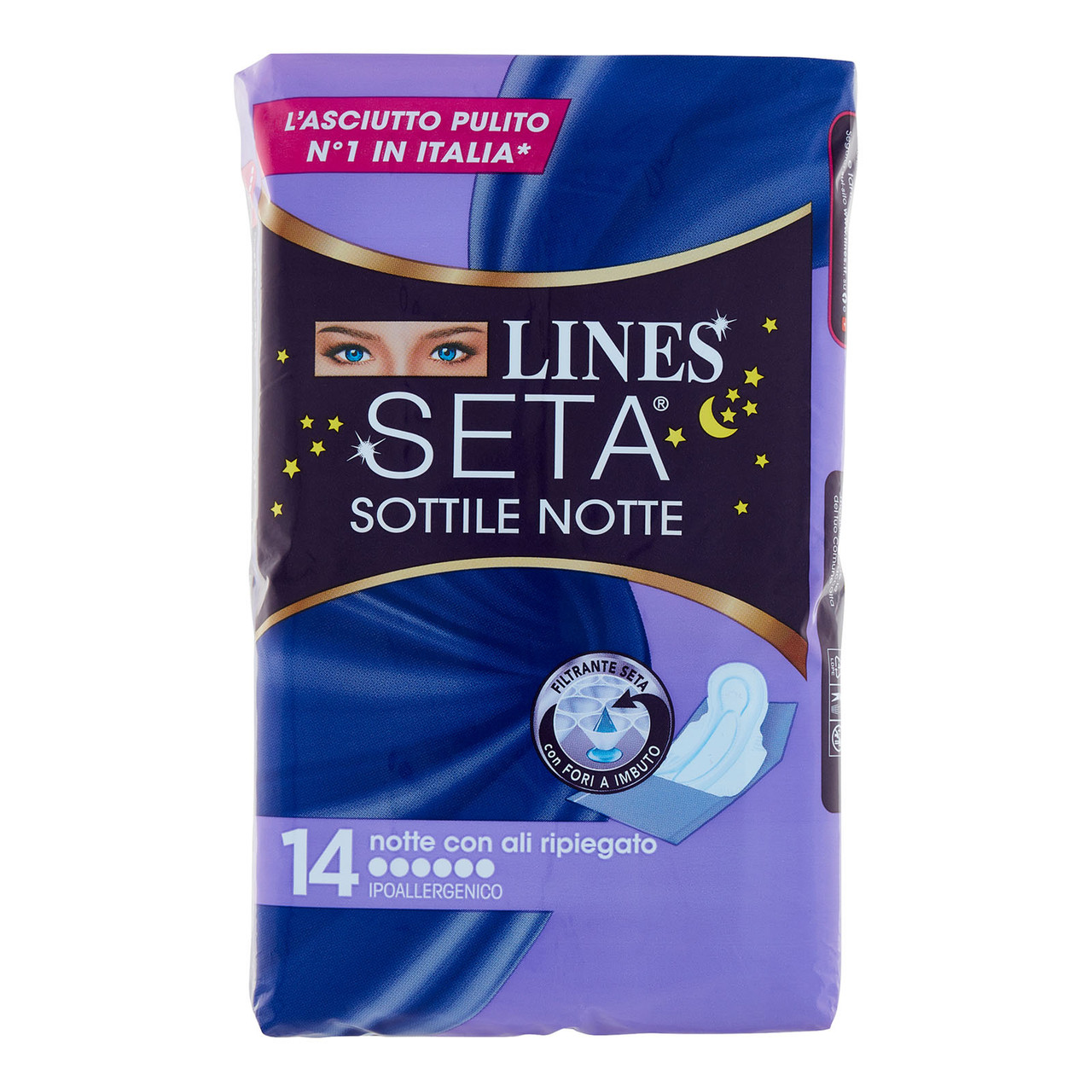 Image of Sottile Notte con Ali Lines Seta 14 Assorbenti033