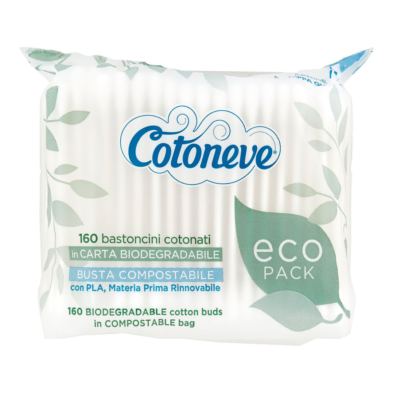 Image of Eco Pack Bastoncini Cotonati Cotoneve 160 Pezzi033