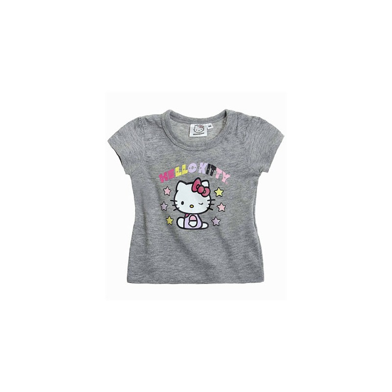 Image of T-shirt maglia maglietta bimba neonata Hello Kitty grigio 6 m