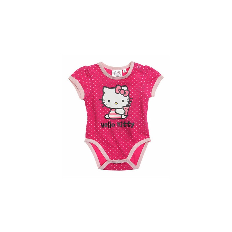 Image of Body bodino intimo bimba neonato Hello Kitty fucsia 6 m033