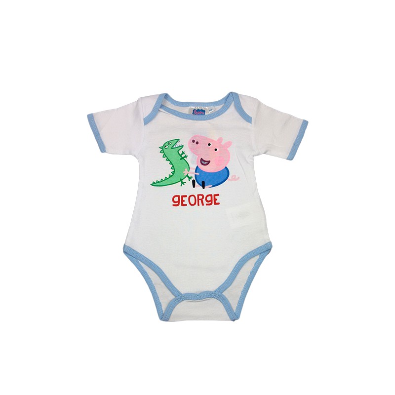 Image of Body bodino intimo bimbo neonato mezza manica Peppa Pig - George 12 m033