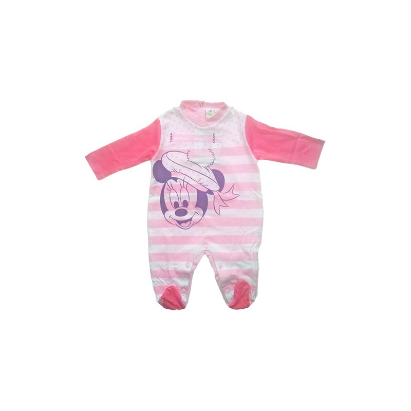 Image of Disney Baby Tutina Manica Lunga Minnie In Cotone Colore Rosa-Fucsia 1-3 Mesi033