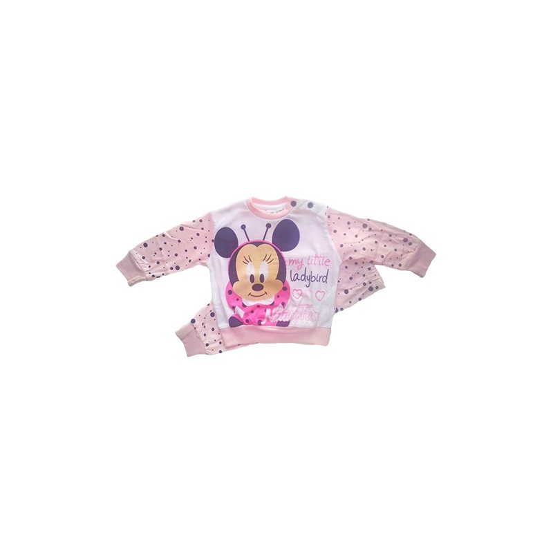 

Pigiama maglia maglietta pantalone bimba neonato Disney baby Minnie rosa 18 m