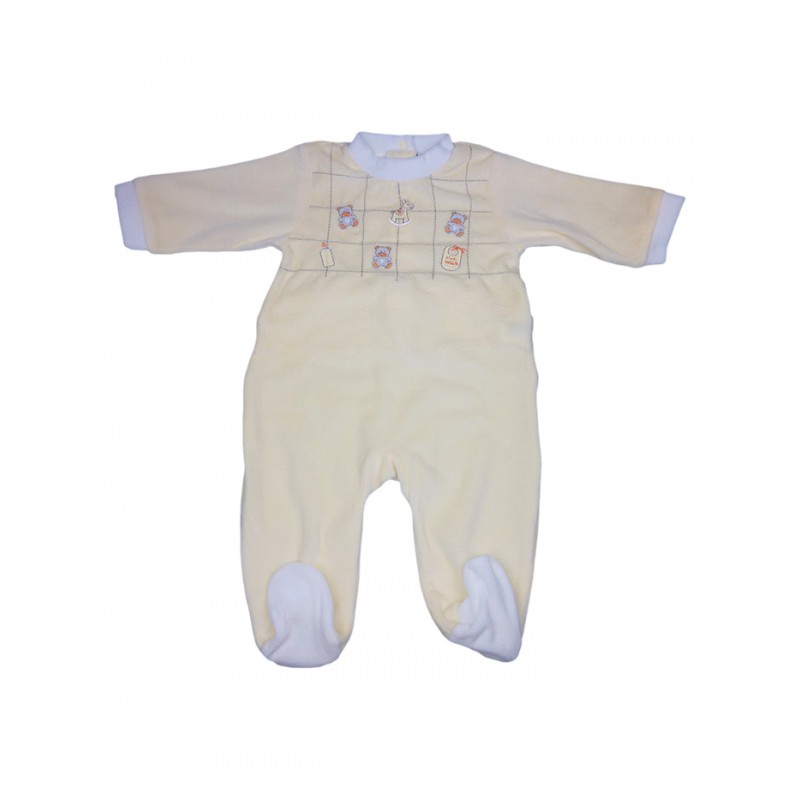 Image of Tuta tutina ciniglia bimbo neonato Will B giallino 6 - 9 m033