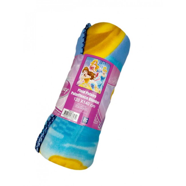 Plaid copertina coperta pile bimba bambina Disney Principesse TU-image