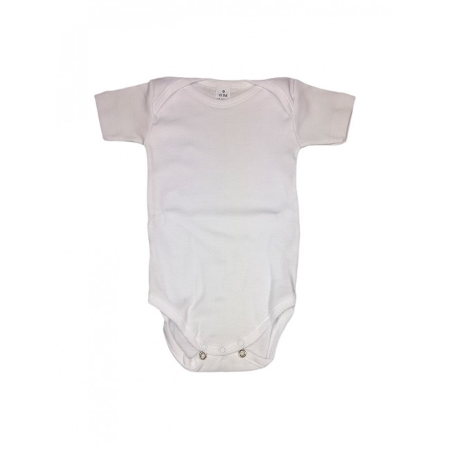 Image of Body bodino intimo neonato bimbo bimba mezza manica Rapife bianco 18 m033