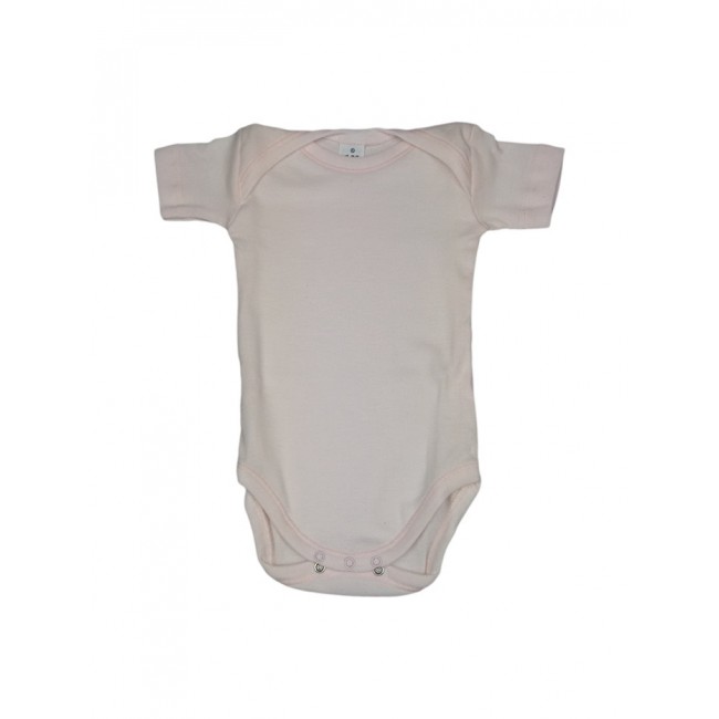 Image of Body bodino intimo neonato bimba mezza manica Rapife rosa 18 m033