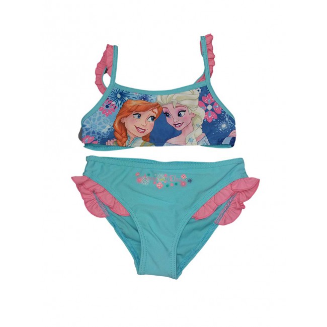 Image of Costumino costume da bagno 2 pezzi bikini bimba bambina Disney Frozen turchese 6A