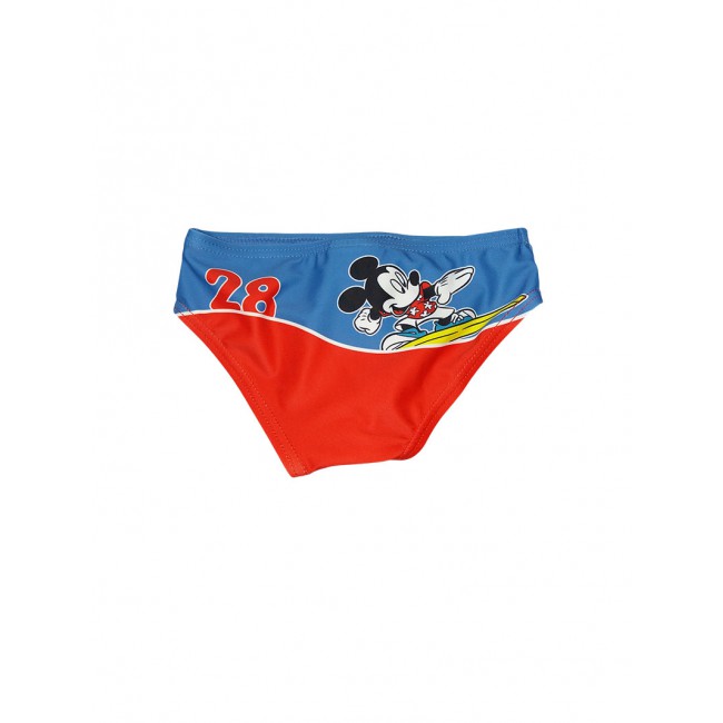 Image of Costumino costume da bagno slip bimbo neonato Disney Mickey azzurro rosso 18 m033