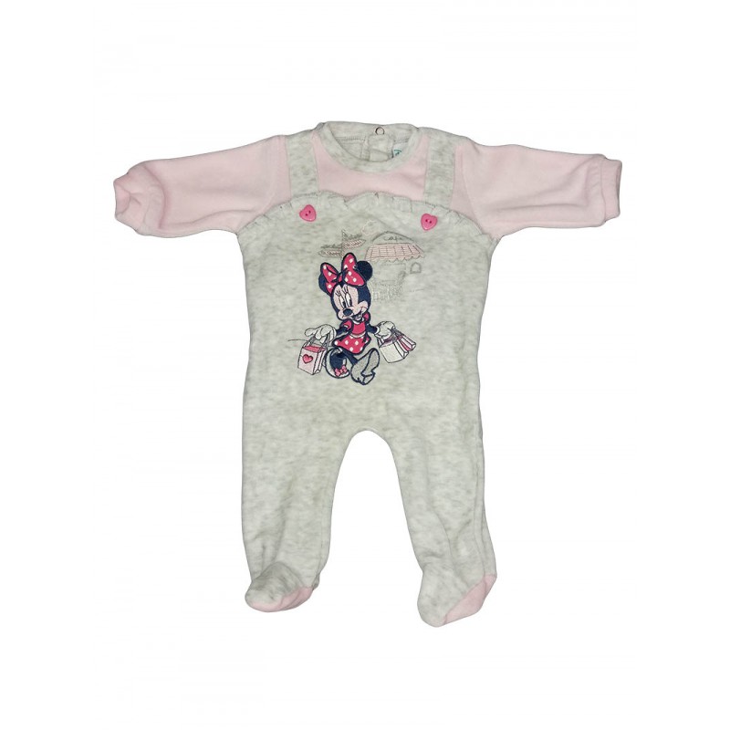 Image of Tuta tutina ciniglia bimba neonato Arnetta Disney baby Minnie rosa grigio 3 m033