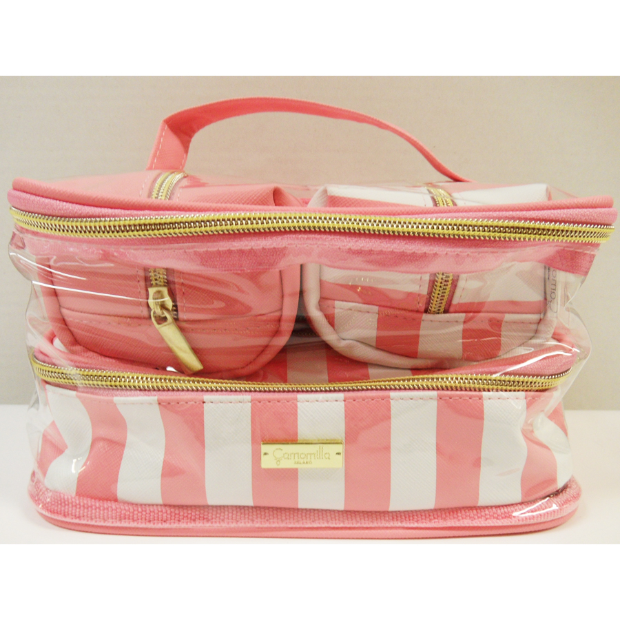Image of Camomilla Set Beauty Bag M Pink Stripes Ref. 27837