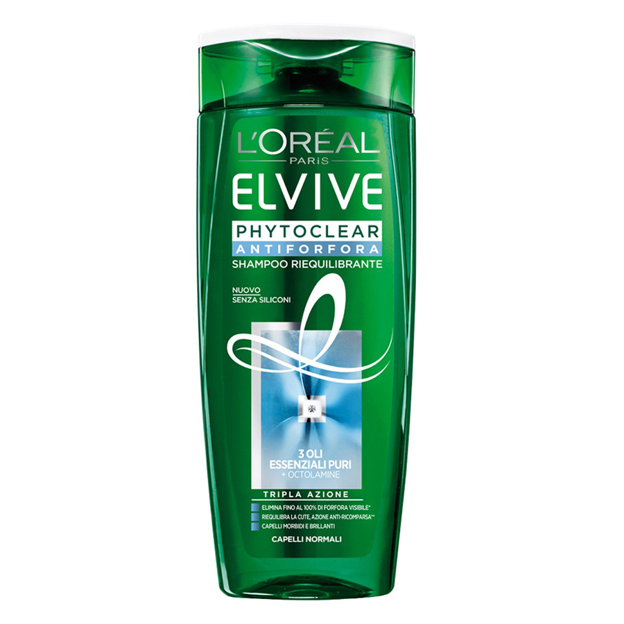 Image of L Oreal Elvive Phytoclear Shampoo Antiforfora Riequilibrante 400ml