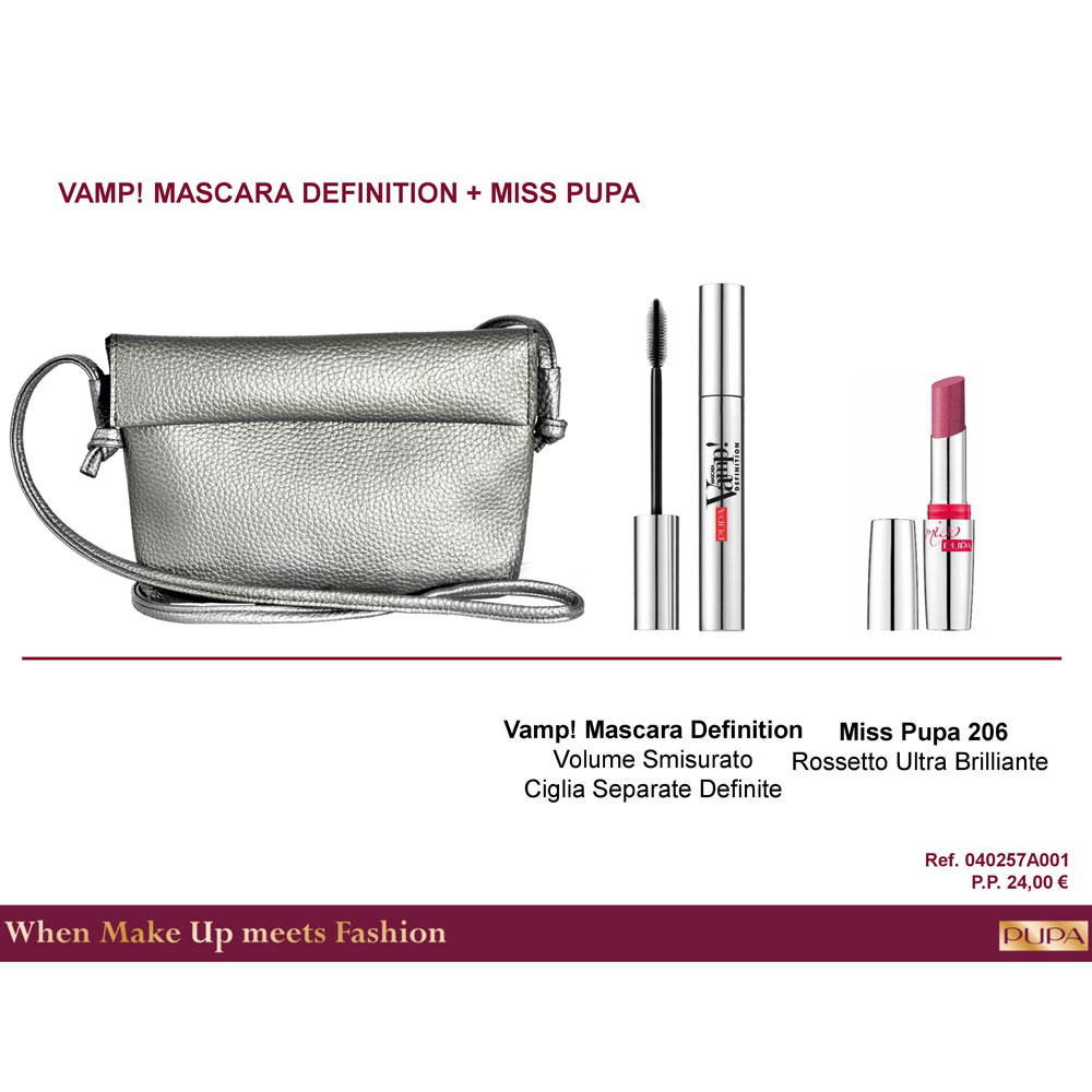 Image of Cofanetto 2018 Pupa Kit Vamp! Mascara Definition & Miss Pupa Ref. 0648