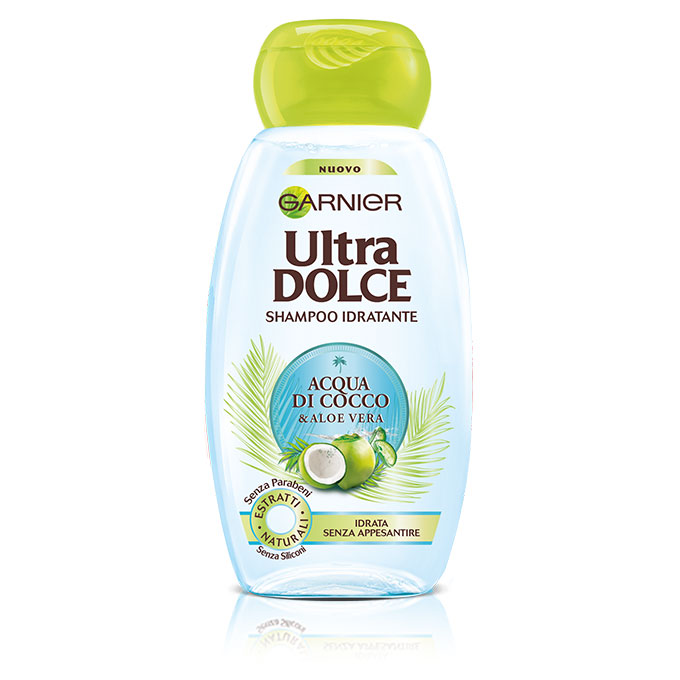 Garnier Ultra Dolce Acqua di Cocco & Aloe Vera Shampoo Idratante 250 ml