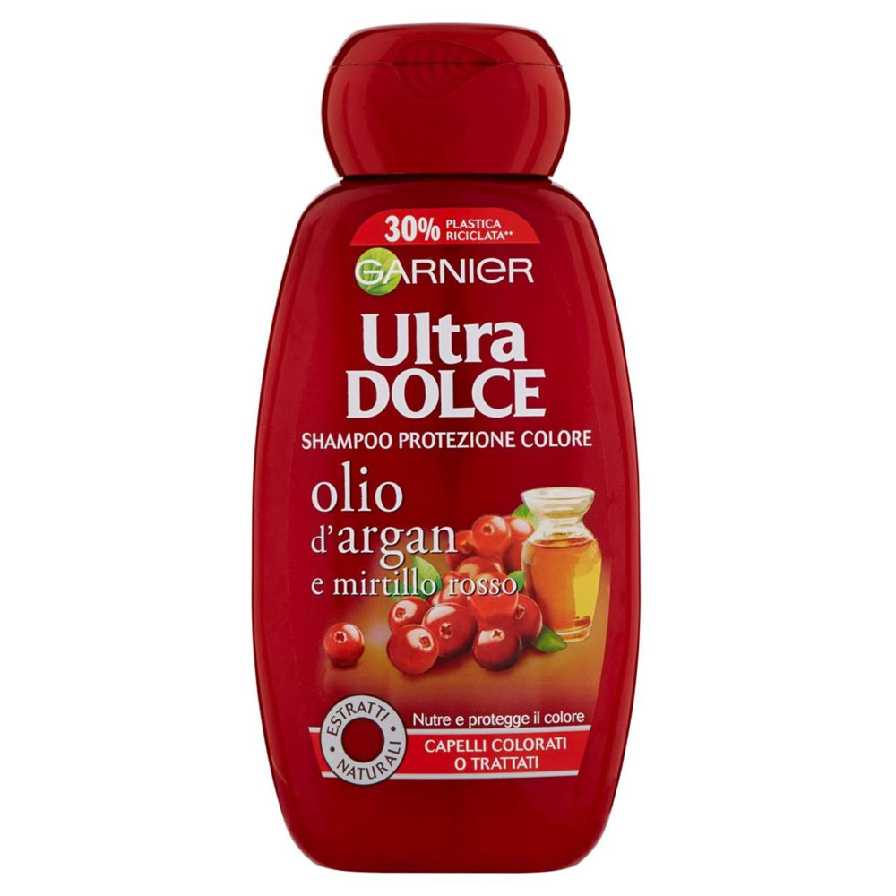 Garnier Ultra Dolce Olio di Argan e Mirtillo Rosso Shampoo Protezione Colore 250 ml