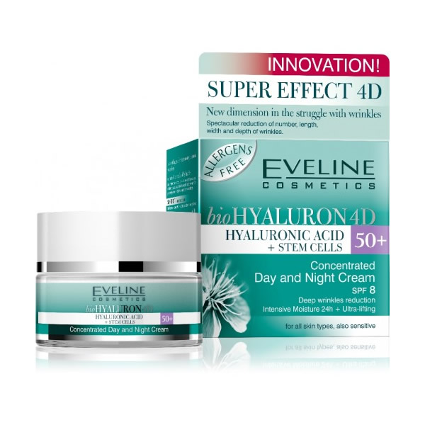 Image of Eveline Biohyaluronic 4D Concentrated Day and Night Cream 50+ 50ml