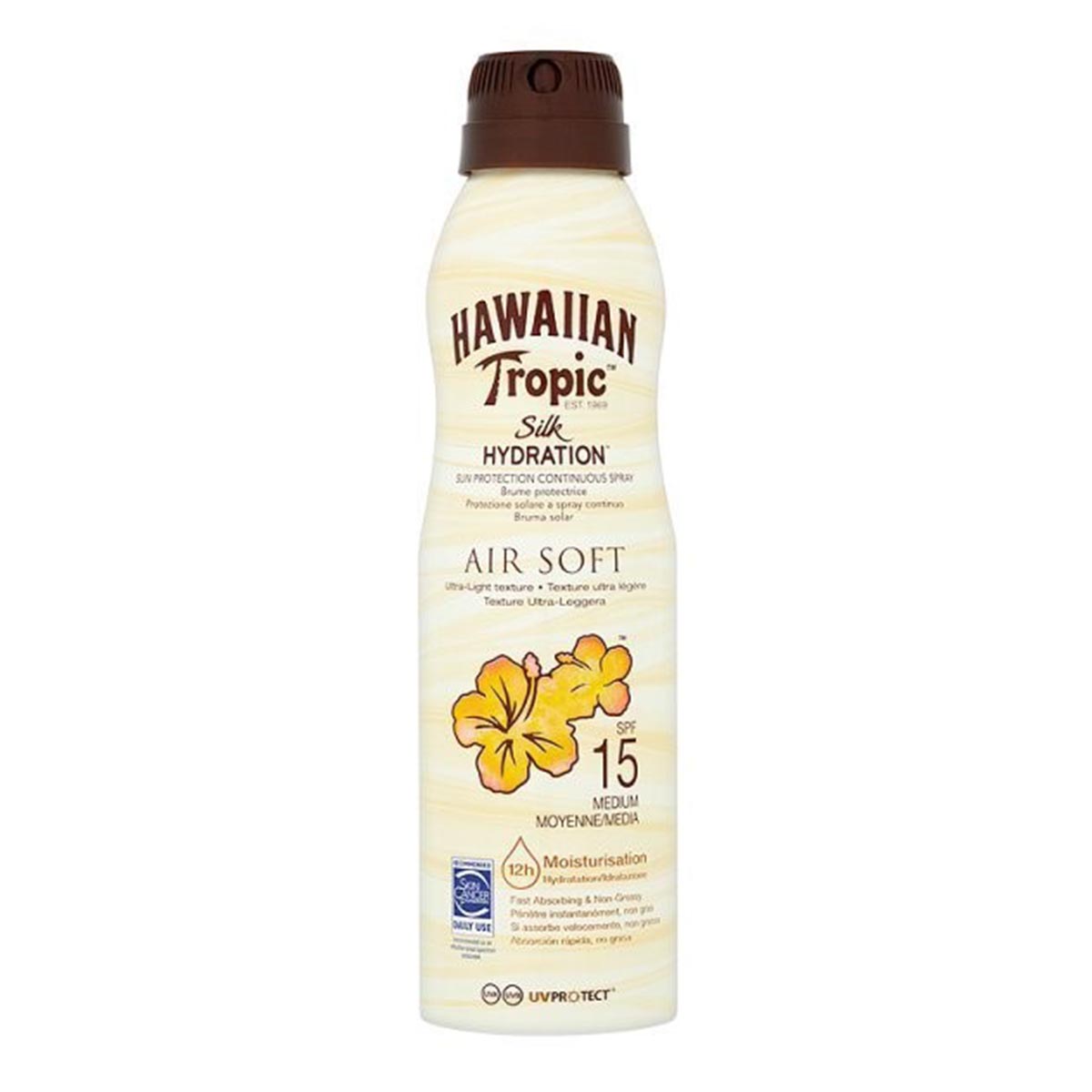 Image of Hawaiian Tropic Silk Hydration Air Soft Protezione Solaire A Spray Continuo Spf15 177ml033