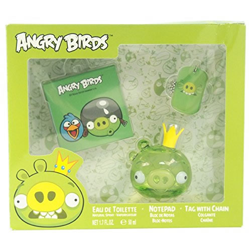 Image of Angry Birds Pig Eau De Toilette Spray 50ml Set 3 Parti033