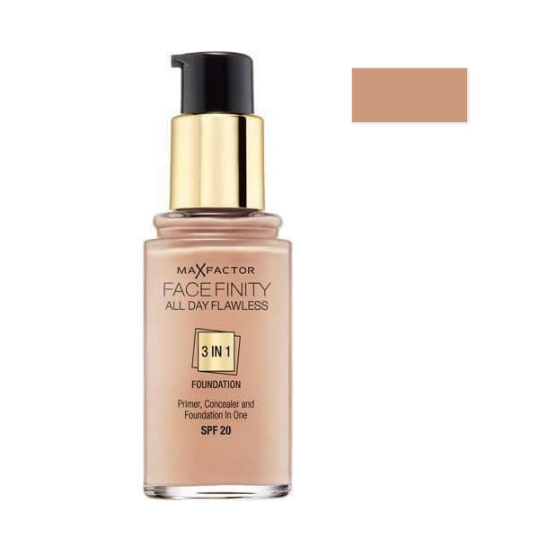 Image of Max Factor Face Finity All Day Flawless 3 In 1 Fondotinta 77 Soft Honey033