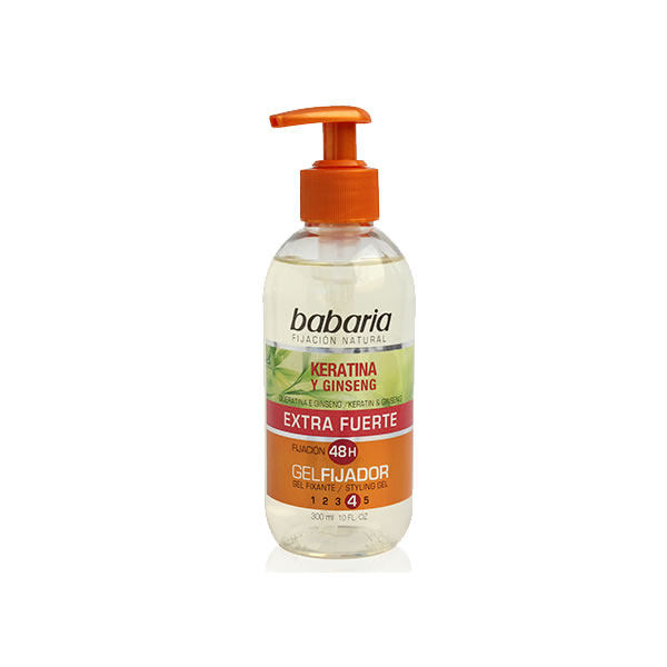 Image of Babaria Styling Gel Extra Strong With Keratin And Ginseng 300ml033