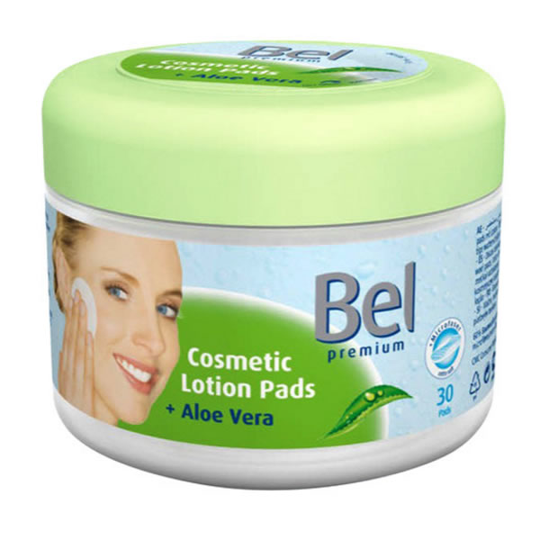 Image of Bel Premium Cosmetic Lotion Pads Aloe Vera 30 Unitá033