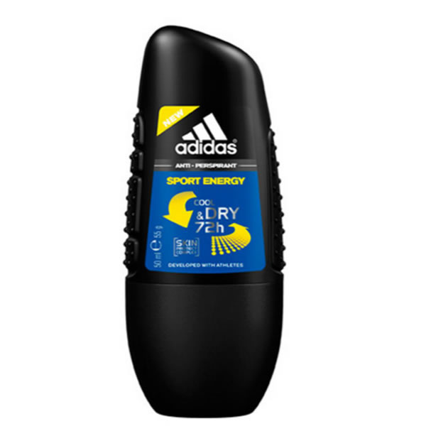 Image of Adidas Sport Energy Cool And Dry Deodorante Roll On 50ml