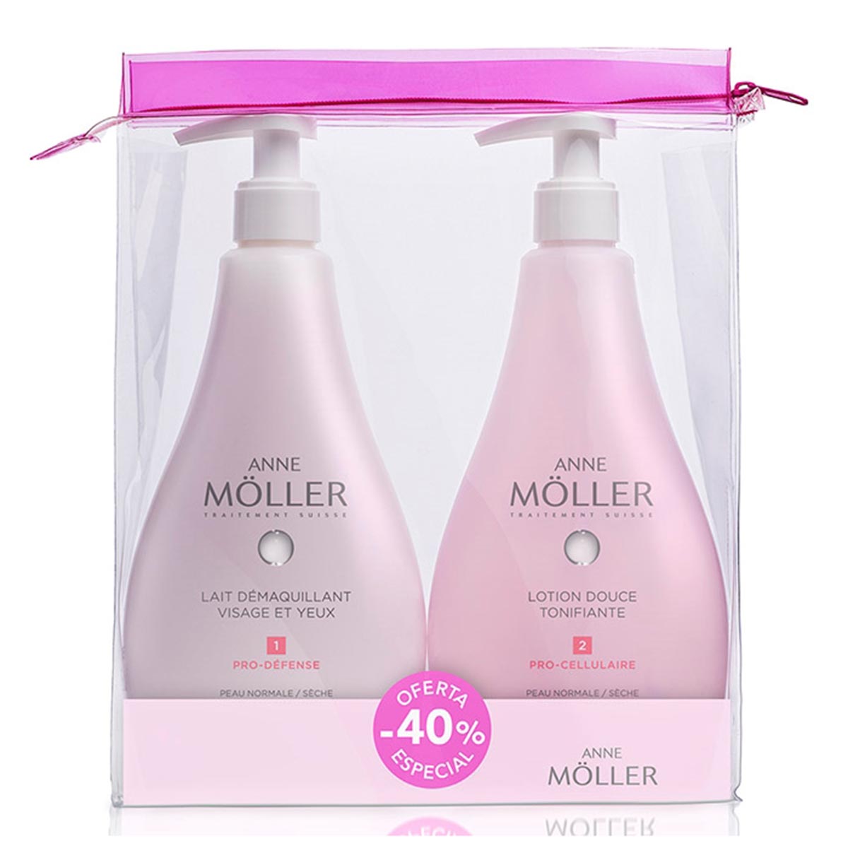 Image of Anne Moller Makeup Remover Lotion Pelli Normali E Secche 400ml Set 2 Parti033