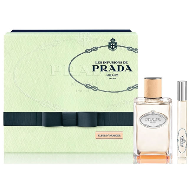 Image of Prada Infusion Fleur D Oranger Eau De Parfum Spray 100ml Set 2 Parti